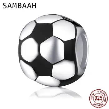Sambaah Enamel Football Charm 925 Sterling Silver American Soccer Beads fit Original Pandora Style Sport Silver Bracelet SS0717
Sambaah Enamel Football Charm 925 Sterling Silver American Soccer Beads fit Original Pandora Style Sport Silver Bracelet SS0717