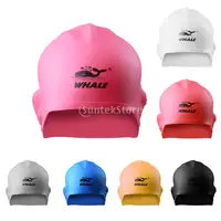 Flexible Silicone Swimming Swim Ear Guard Cap Water Sports Cap Ear Protector Bathing Shower Hat Waterproof image
