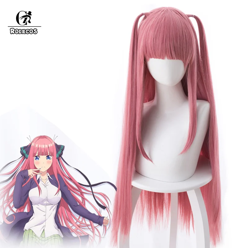ROLECOS Gotoubun no Hanayome Cosplay Hair Nino Nakano Long Hair 80cm The Quintessential Quintuplets Pink Hair Cosplay Headwear
ROLECOS Gotoubun no Hanayome Cosplay Hair Nino Nakano Long Hair 80cm The Quintessential Quintuplets Pink Hair Cosplay Headwear