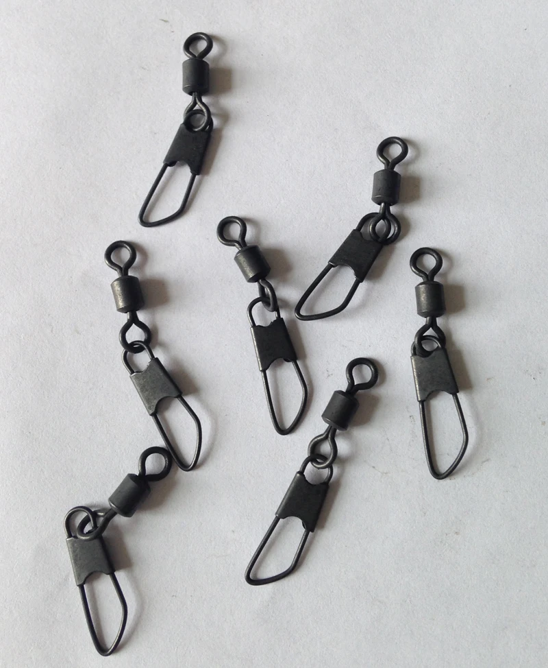 100 x Rolling Swivel with Safety Snap-Fits Safety Lead Clips-Carp Terminal End Tackles for Carp Fishings
100 x Rolling Swivel with Safety Snap-Fits Safety Lead Clips-Carp Terminal End Tackles for Carp Fishings