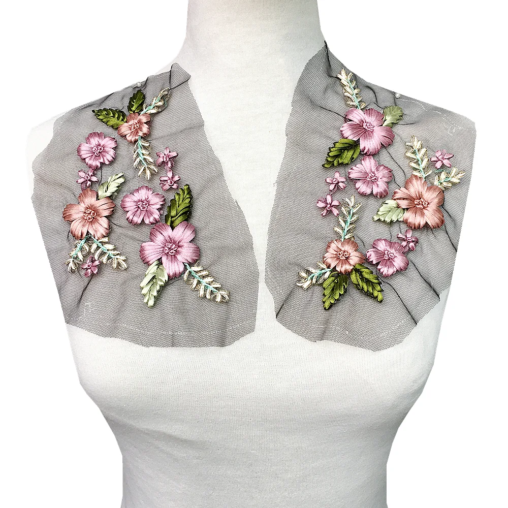 2pc Ribbon Embroidery Patch 3D Flower Embroidered Patches For Clothing Vintage Applique Clothes Parches Ropa Sew On AC1412
2pc Ribbon Embroidery Patch 3D Flower Embroidered Patches For Clothing Vintage Applique Clothes Parches Ropa Sew On AC1412