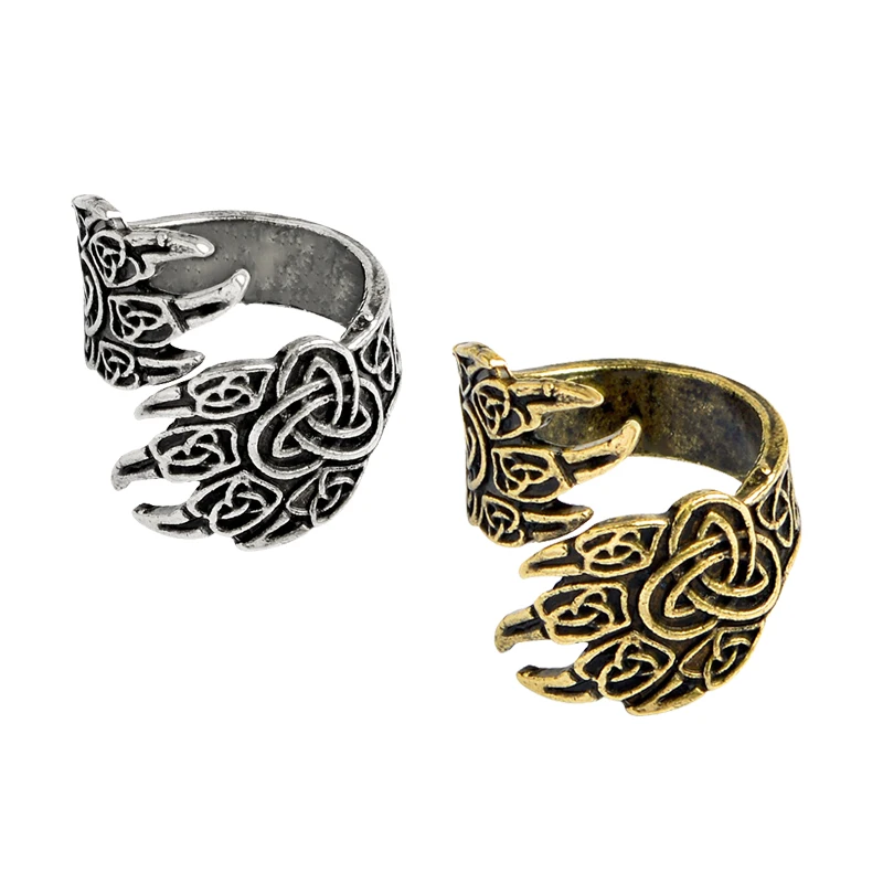 Vintage Bear Claw Eagle Claw Ring Silver Bronze Viking Nordic Adjustable Animal Claw Pet Mythology Ring Gift
Vintage Bear Claw Eagle Claw Ring Silver Bronze Viking Nordic Adjustable Animal Claw Pet Mythology Ring Gift