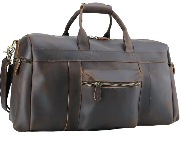 2019 gym bags Exquisite Genuine Leather Male sports Bag Female Portable Luggage Bag Retro Casual Large Capacity Duffle Bags C263 
2019 gym bags Exquisite Genuine Leather Male sports Bag Female Portable Luggage Bag Retro Casual Large Capacity Duffle Bags C263