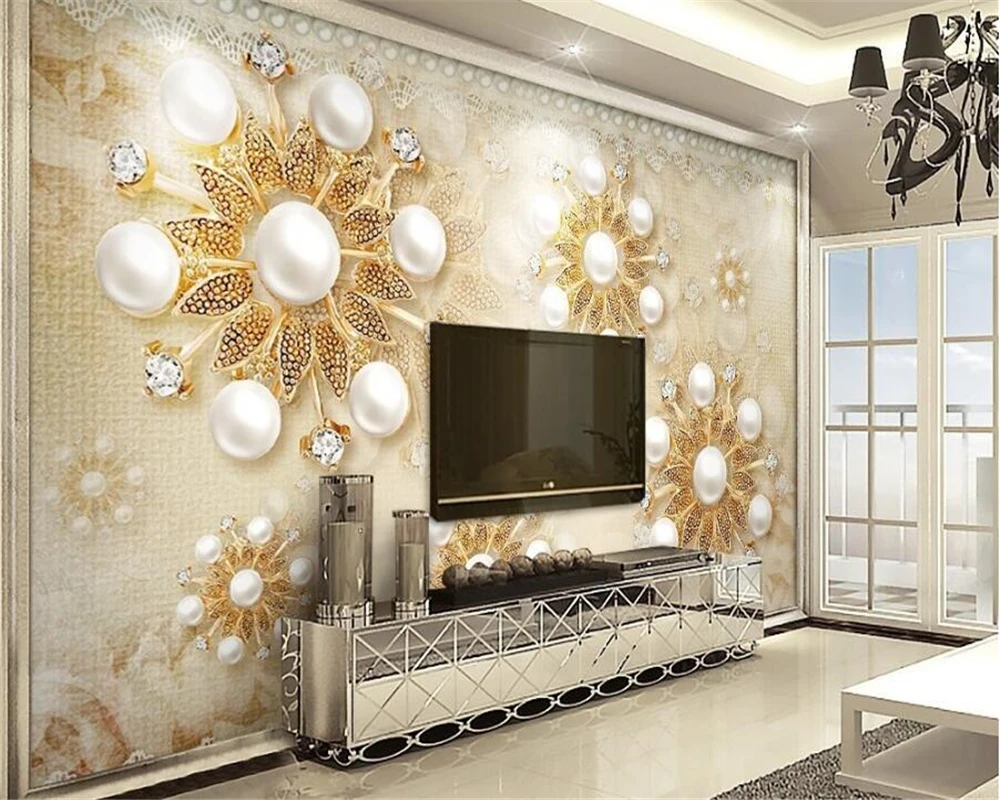 beibehang Stylish atmosphere luxury gold European style pearl lace stereoscopic wallpaper TV background wall papel de parede
beibehang Stylish atmosphere luxury gold European style pearl lace stereoscopic wallpaper TV background wall papel de parede