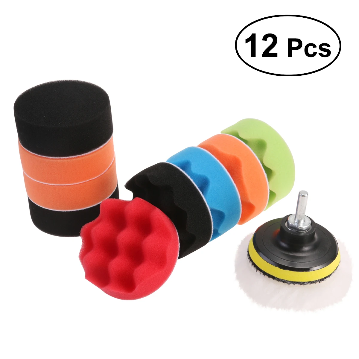 12 pcs/lot 3/4/5/6/7 inch Polishing Pads Sponge & Woolen Polishing Waxing Buffing Pads Kit Auto Car with M10 Drill Adapter
12 pcs/lot 3/4/5/6/7 inch Polishing Pads Sponge & Woolen Polishing Waxing Buffing Pads Kit Auto Car with M10 Drill Adapter