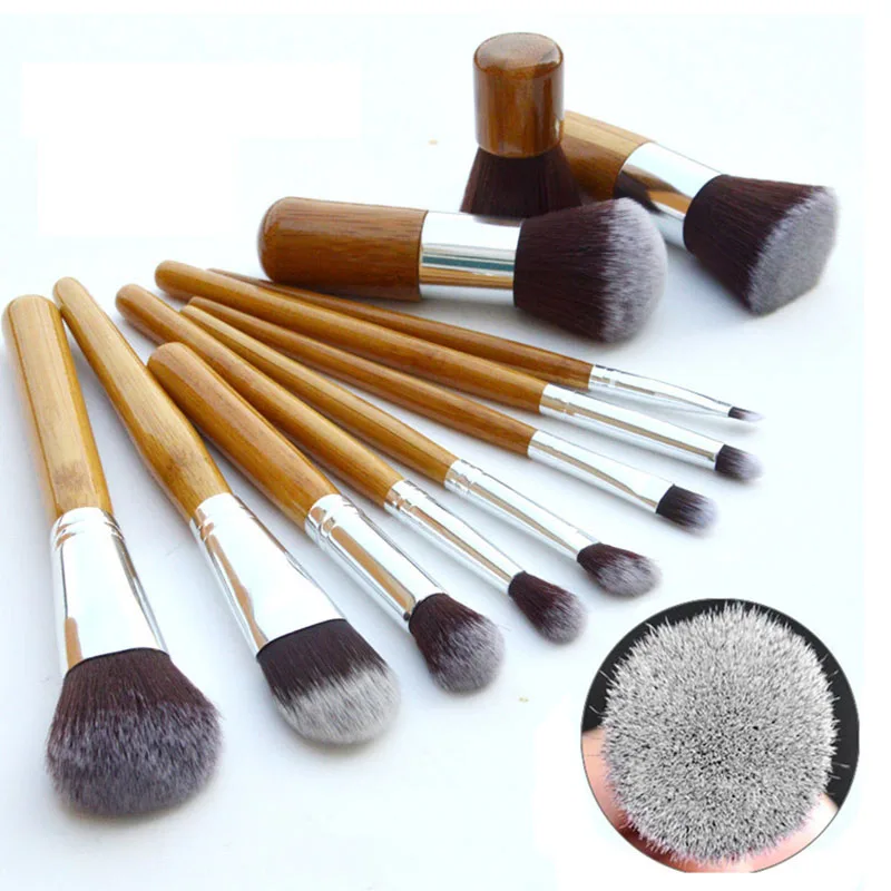 FLD010 11Pcs Natural Bamboo Makeup Brushes with Bag Cosmetics Powder foundation brush Soft Blending Make up Brushes tool set Kit
FLD010 11Pcs Natural Bamboo Makeup Brushes with Bag Cosmetics Powder foundation brush Soft Blending Make up Brushes tool set Kit