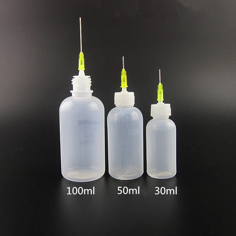 Dropper bottles Dispense Alcohol Oil Squeeze Bottle with Needle Tip Dropper