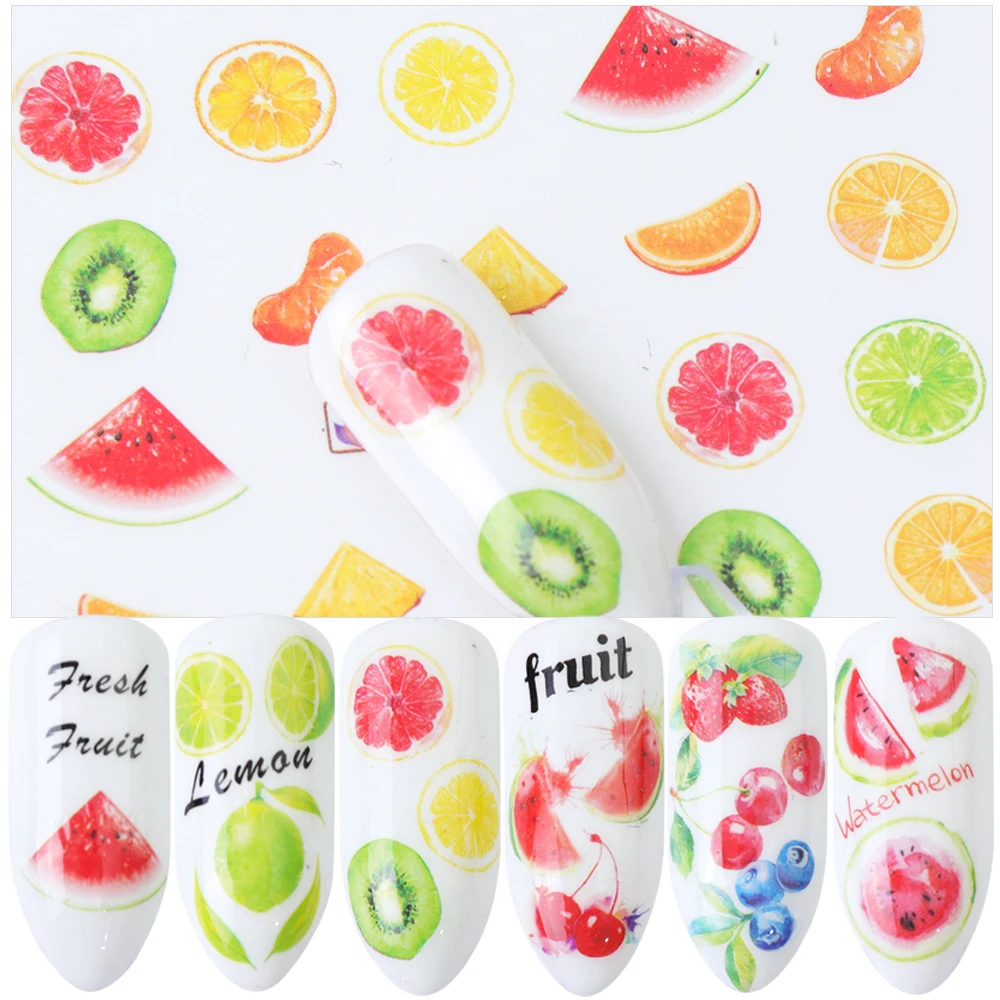 1pcs Nail Sticker Water Transfers Slider Summer Colorful Cake Fruit Designs for Nail Polish Nail Art Decorations Tip TRBN829-840
1pcs Nail Sticker Water Transfers Slider Summer Colorful Cake Fruit Designs for Nail Polish Nail Art Decorations Tip TRBN829-840