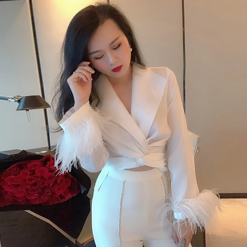 - HTB10003aIfrK1RjSszcq6xGGFXav - TWOTWINSTYLE Cetim Camisa Blusa Feminina V Patchwork Pescoço Penas Cintura Cruz Curto Encabeça Mulheres de Manga Comprida 2019 Primavera OL Moda - photo - HTB10003aIfrK1RjSszcq6xGGFXav - TWOTWINSTYLE Cetim Camisa Blusa Feminina V Patchwork Pescoço Penas Cintura Cruz Curto Encabeça Mulheres de Manga Comprida 2019 Primavera OL Moda