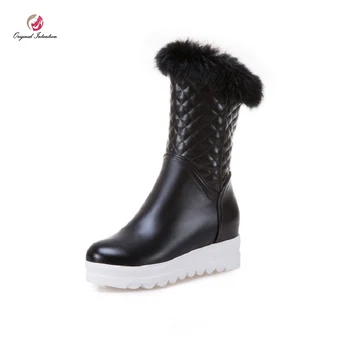Original Intention New Winter Women Snow Boots Warm Fur Wedges Plush Short Boots Flat Casual Shoes Woman Black Pink White 3-12
Original Intention New Winter Women Snow Boots Warm Fur Wedges Plush Short Boots Flat Casual Shoes Woman Black Pink White 3-12