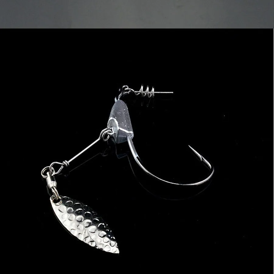 2Pcs*Mustard hook Swimbait Crank Hook With Lead Sinker Metal Spoon Sequins Weight Lead Lure Spinner Soft Maggot Worm Texas Hooks
2Pcs*Mustard hook Swimbait Crank Hook With Lead Sinker Metal Spoon Sequins Weight Lead Lure Spinner Soft Maggot Worm Texas Hooks