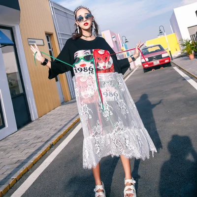 autumn new arrival 2017 patchwork print gauze loose long design short-sleeve dress
autumn new arrival 2017 patchwork print gauze loose long design short-sleeve dress