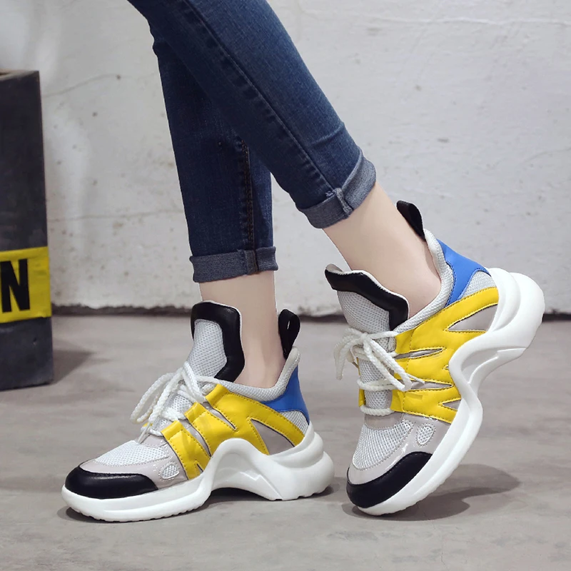 Women Fashion Sneakers female Vulcanize Shoes Lace Up Air Mesh Platform blue yellow Sneakers Breathable Soft zapatillas mujer
Women Fashion Sneakers female Vulcanize Shoes Lace Up Air Mesh Platform blue yellow Sneakers Breathable Soft zapatillas mujer