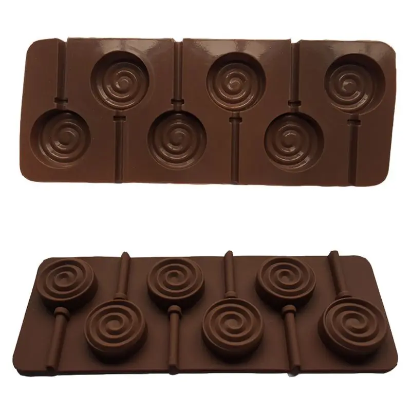 6-Cavity DIY Round Spiral Swirl Shape 3D Silicone Lollipop Mold Candy Chocolate Gummy Fondant Mould Bakeware Baking Tools Tray
6-Cavity DIY Round Spiral Swirl Shape 3D Silicone Lollipop Mold Candy Chocolate Gummy Fondant Mould Bakeware Baking Tools Tray