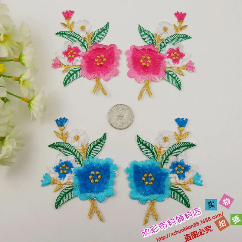 Hot peony rose flower 10.5*7cm 2pcs clothes embroidered lace fabric Iron on patch Sew on patche clothing cheongsam DIY
Hot peony rose flower 10.5*7cm 2pcs clothes embroidered lace fabric Iron on patch Sew on patche clothing cheongsam DIY