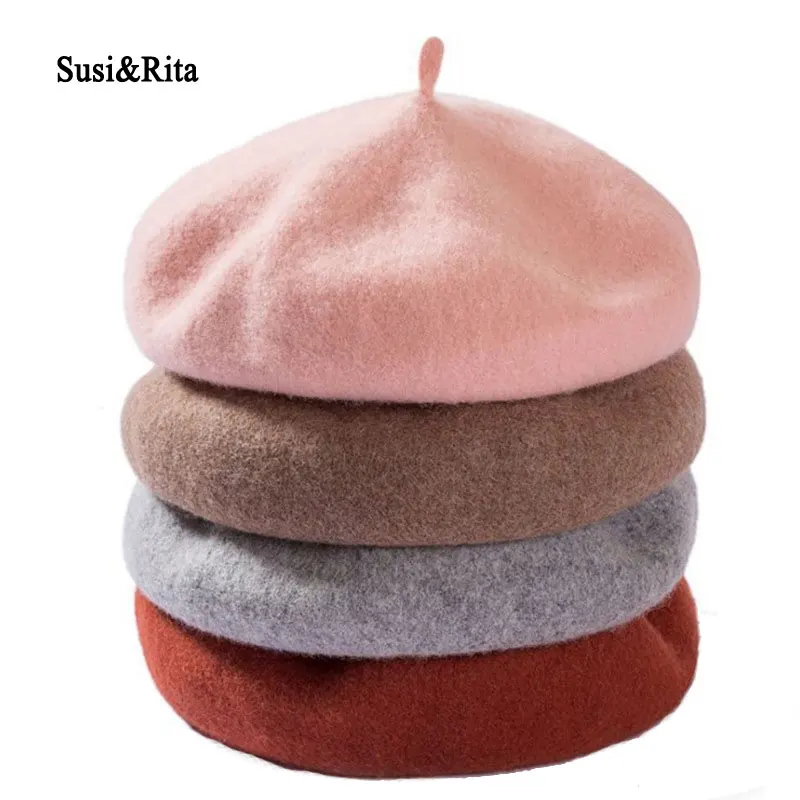 Susi&Rita Winter Beret Hat Women Vintage Laides Flat Cap 2019 Elegant French Hat Female Wool Beret Femme Beret Bonnet Enfant
Susi&Rita Winter Beret Hat Women Vintage Laides Flat Cap 2019 Elegant French Hat Female Wool Beret Femme Beret Bonnet Enfant