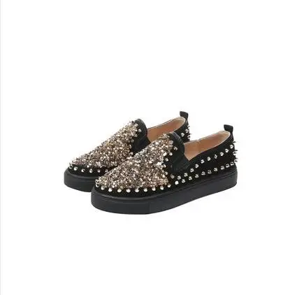 Spring and Autumn Season 2019 ladies flat shoes Leisure shoes woman New rivet rhinestone fashion shoes for Vulcanized women
Spring and Autumn Season 2019 ladies flat shoes Leisure shoes woman New rivet rhinestone fashion shoes for Vulcanized women