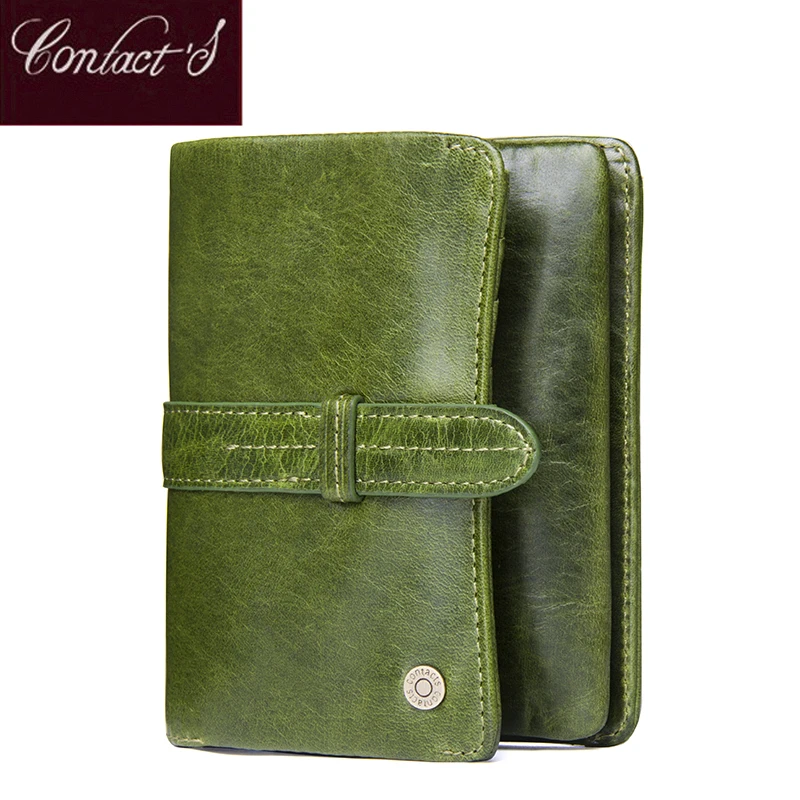 Contact's New Fashion Short Women Wallets Genuine Leather Women's Wallet Hasp Design With Zipper Coin Pocket Purse Card Holder
Contact's New Fashion Short Women Wallets Genuine Leather Women's Wallet Hasp Design With Zipper Coin Pocket Purse Card Holder