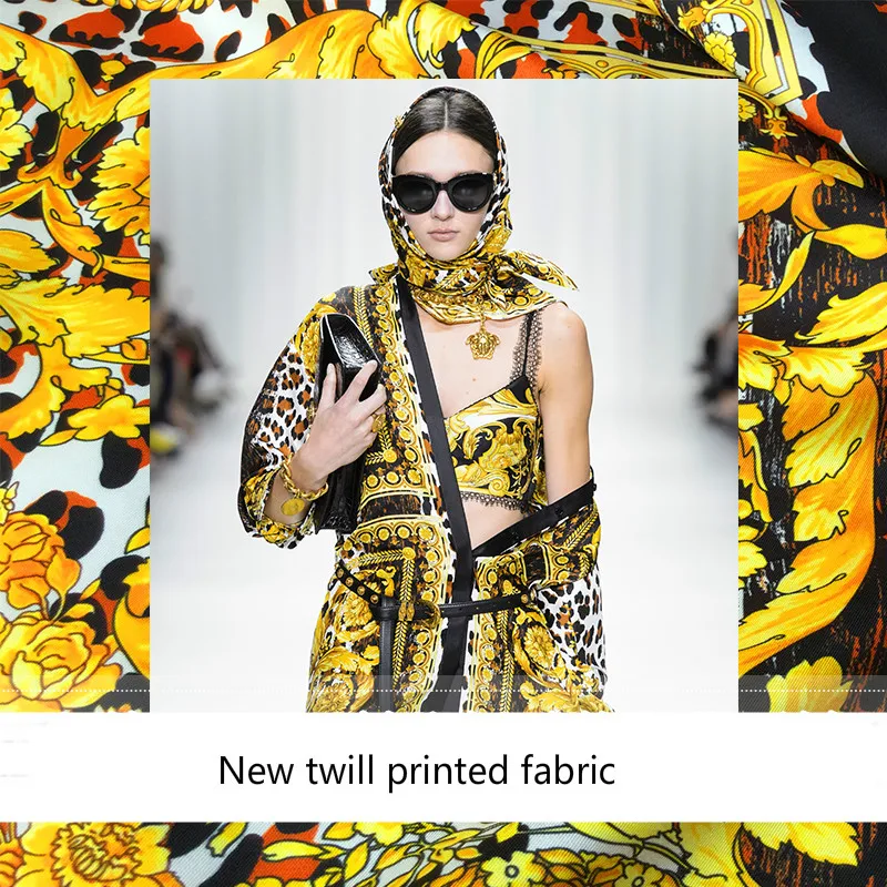New Leopard Palace Court Twill Silk Fashion Printing Fabric Advanced Digital Printing Polyester Fashion Cloth Factory Direct
New Leopard Palace Court Twill Silk Fashion Printing Fabric Advanced Digital Printing Polyester Fashion Cloth Factory Direct