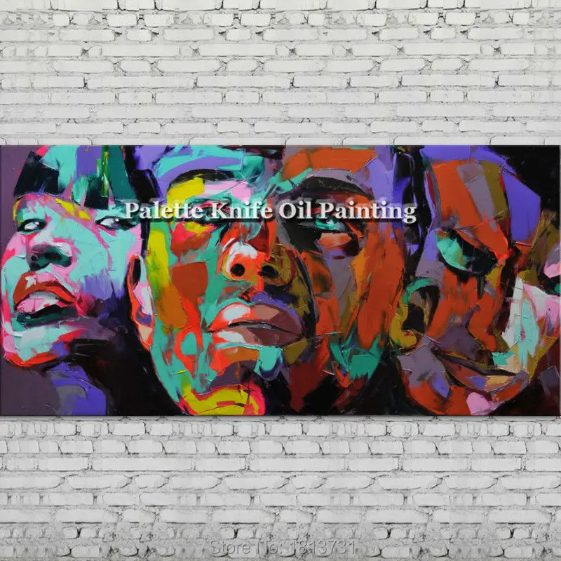 Palette knife painting portrait Palette knife Face Oil painting Impasto figure on canvas Hand painted Francoise Nielly 11-9
Palette knife painting portrait Palette knife Face Oil painting Impasto figure on canvas Hand painted Francoise Nielly 11-9