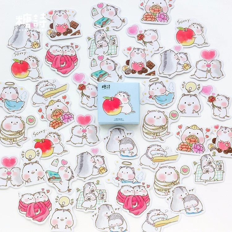 45PCS/box Cute New Hamster Baby Diary Paper Lable Stickers Crafts And Scrapbooking Decorative Lifelog DIY Stationery
45PCS/box Cute New Hamster Baby Diary Paper Lable Stickers Crafts And Scrapbooking Decorative Lifelog DIY Stationery