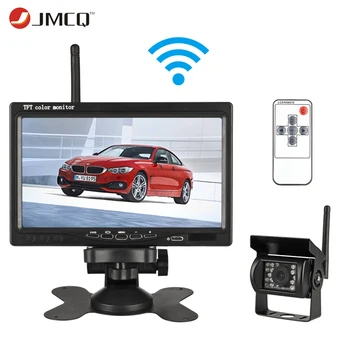 

JMCQ 7" TFT LCD Wireless Wired Car Monitor HD Display Reverse Camera Parking System For Car Rearview Monitors For Truck work car