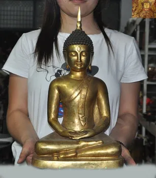 wedding decoration Tibet Qing Dynasty bronze Gilt Thai Tathagata Sakyamuni Shakyamuni Buddha statue 
wedding decoration Tibet Qing Dynasty bronze Gilt Thai Tathagata Sakyamuni Shakyamuni Buddha statue