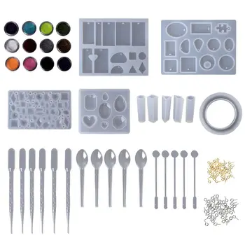1 Set Resin Silicone Mold Jewelry Epoxy Mould Tool Set For DIY Craftsmanship Pendant Bracelet Mold Flash Sequins Decoration
1 Set Resin Silicone Mold Jewelry Epoxy Mould Tool Set For DIY Craftsmanship Pendant Bracelet Mold Flash Sequins Decoration