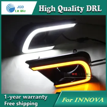 Free shipping !12V 6000k LED DRL Daytime running light case for Toyota INNOVA 2014 2015 fog lamp frame Fog light Car styling
Free shipping !12V 6000k LED DRL Daytime running light case for Toyota INNOVA 2014 2015 fog lamp frame Fog light Car styling