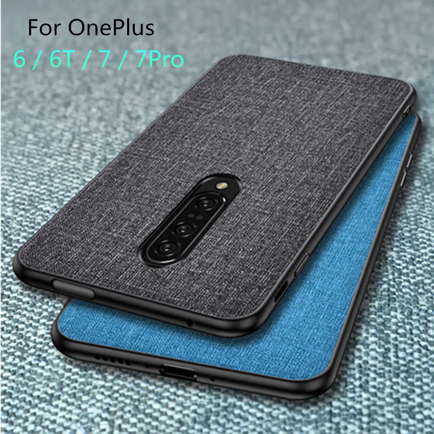 For OnePlus 7T case 7 T Pro Soft Silicone Frame Luxury fabric Business protective Case For OnePlus 6 6T 7 Pro Case Fundas cover
For OnePlus 7T case 7 T Pro Soft Silicone Frame Luxury fabric Business protective Case For OnePlus 6 6T 7 Pro Case Fundas cover