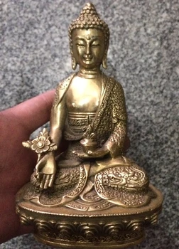 Chinese antique brass Buddha had method of Buddha family adornment decoration copper crafts furnishing articles
Chinese antique brass Buddha had method of Buddha family adornment decoration copper crafts furnishing articles