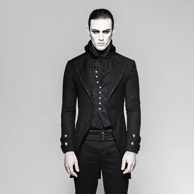 Steampunk Retro Gothic Gentleman Steampunk Fake Two-pieces Jacket Fashion Punk Long Sleeve Spring Summerr Casual Coat
Steampunk Retro Gothic Gentleman Steampunk Fake Two-pieces Jacket Fashion Punk Long Sleeve Spring Summerr Casual Coat