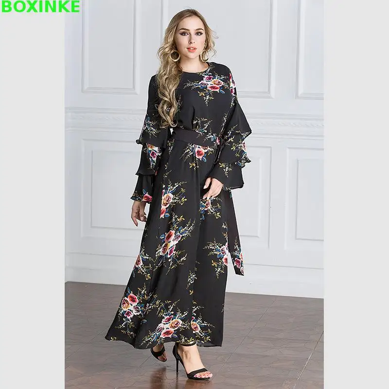 2019 Plus Size Robe Sale Bohemian Loose Print Full Dress Big Muslim Arabia, Middle East Dubai, Saudi Malaysia Ladies Long Gown
2019 Plus Size Robe Sale Bohemian Loose Print Full Dress Big Muslim Arabia, Middle East Dubai, Saudi Malaysia Ladies Long Gown