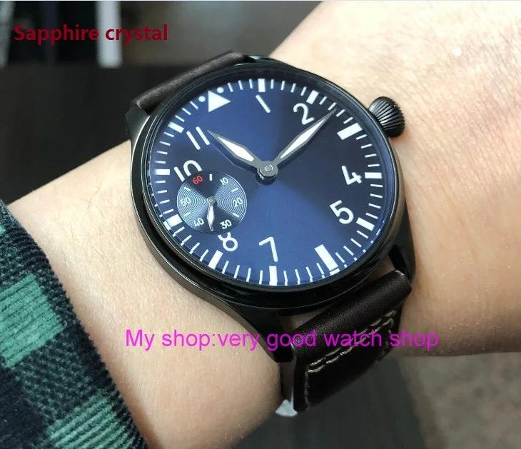 Sapphire crystal 44mm parnis blue dial 17 jewels Asian 6497 Mechanical Hand Wind movement men's watch PVD case Luminous pa74-p8
Sapphire crystal 44mm parnis blue dial 17 jewels Asian 6497 Mechanical Hand Wind movement men's watch PVD case Luminous pa74-p8