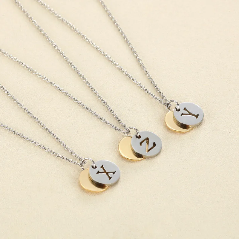 Stainless Steel Initial Alphabet Necklace Pendant Women Men Jewelry Stainless Steel Round Coin Letter Necklace Jewelry
Stainless Steel Initial Alphabet Necklace Pendant Women Men Jewelry Stainless Steel Round Coin Letter Necklace Jewelry