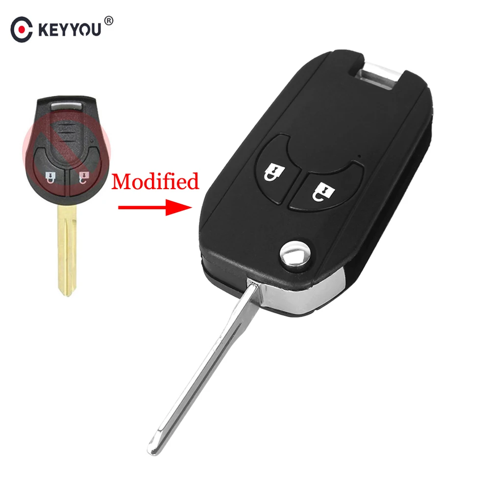 KEYYOU 2 Button Folding Remote Key Shell Modified Filp Car Key Case For NISSAN Cube Micra Note Qashqai Juke Replacement
KEYYOU 2 Button Folding Remote Key Shell Modified Filp Car Key Case For NISSAN Cube Micra Note Qashqai Juke Replacement