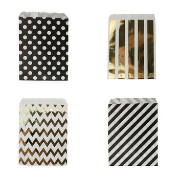100pcs Metallic Decoation Foil Gold Black Paper Gift Bags Favourite Party Bag Wedding Birthday Party Candy Buffet Party Supplies
100pcs Metallic Decoation Foil Gold Black Paper Gift Bags Favourite Party Bag Wedding Birthday Party Candy Buffet Party Supplies