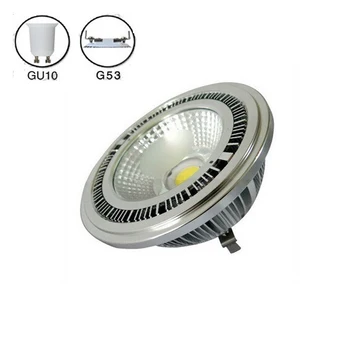 

4pcs/lot 10W G53 GU10 Epistar led COB AR111 lamp AC85-265V Aluminum fin COB AR111 spotlight AC85-265V free shipping