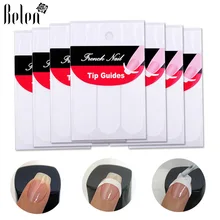 Belen 1 упаковка французские наклейки для ногтей DIY s УФ гель