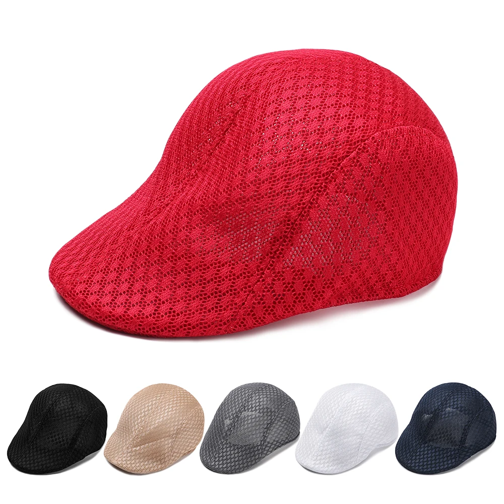 Summer Breathable Adjustable Beret Hats Casual Newsboy Style Gatsby Hats Sun Caps Men Women Mesh Caps
Summer Breathable Adjustable Beret Hats Casual Newsboy Style Gatsby Hats Sun Caps Men Women Mesh Caps