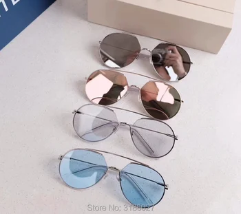 2018 Fashion Trend Z-1 frog Sunglasses Women Metal Frame Transparent Colorful Lens UV400 Sun Glasses Men Korea Brand V Design
2018 Fashion Trend Z-1 frog Sunglasses Women Metal Frame Transparent Colorful Lens UV400 Sun Glasses Men Korea Brand V Design