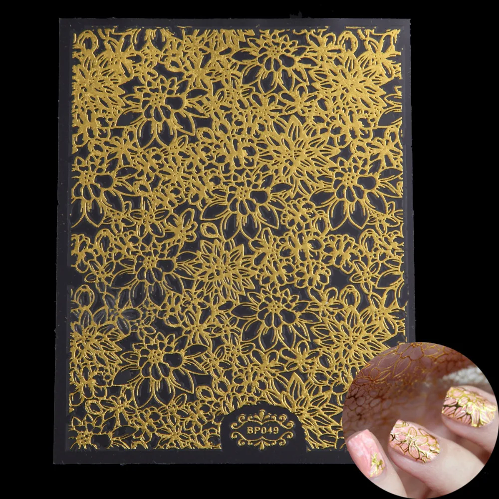 Monja 1 Sheet Golden Bronzing Nail Art Embossed 3D Blooming Flower Sticker Decals Decoration
Monja 1 Sheet Golden Bronzing Nail Art Embossed 3D Blooming Flower Sticker Decals Decoration