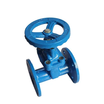 DN80 3 inch CI PN16 Cast Iron Non Rising Stem Resilient Manual Gate Valve Wedge Flange Connecting