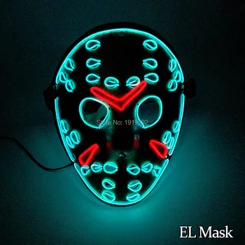Horror Face Halloween Party decoration EL wire glittery mask Two Color Mixed with DC-3V Driver For Festival decoration
Horror Face Halloween Party decoration EL wire glittery mask Two Color Mixed with DC-3V Driver For Festival decoration
