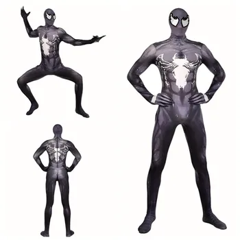 Marvel Venom Symbiote Costume Cosplay Carnival Superhero Halloween Adult Jumpsuit Men 3D Print Party For Kids Lycra Zentai Mask
Marvel Venom Symbiote Costume Cosplay Carnival Superhero Halloween Adult Jumpsuit Men 3D Print Party For Kids Lycra Zentai Mask