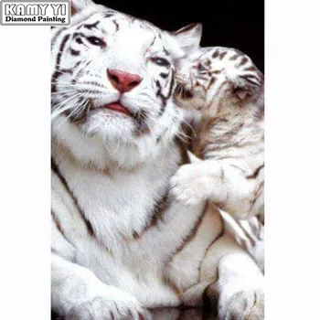 100% Full 5D Diy Daimond Painting Cross-stitch White Tiger 3D Diamond Painting Round&Square Rhinestones Paintings Embroidery
100% Full 5D Diy Daimond Painting Cross-stitch White Tiger 3D Diamond Painting Round&Square Rhinestones Paintings Embroidery