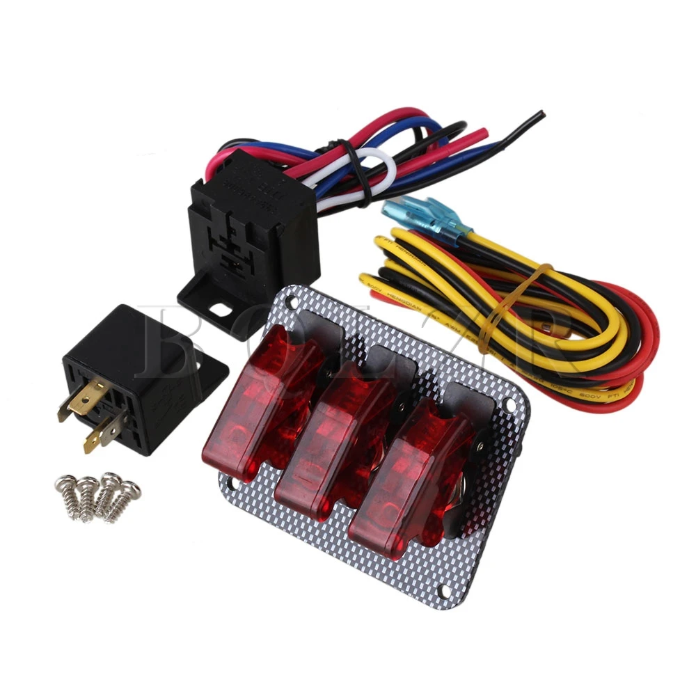 Brand Name:BQLZR DC12V-24V 30A Racing Car 3 Red Pattern Ignition Engine Start Toggle Switch Panel
Brand Name:BQLZR DC12V-24V 30A Racing Car 3 Red Pattern Ignition Engine Start Toggle Switch Panel