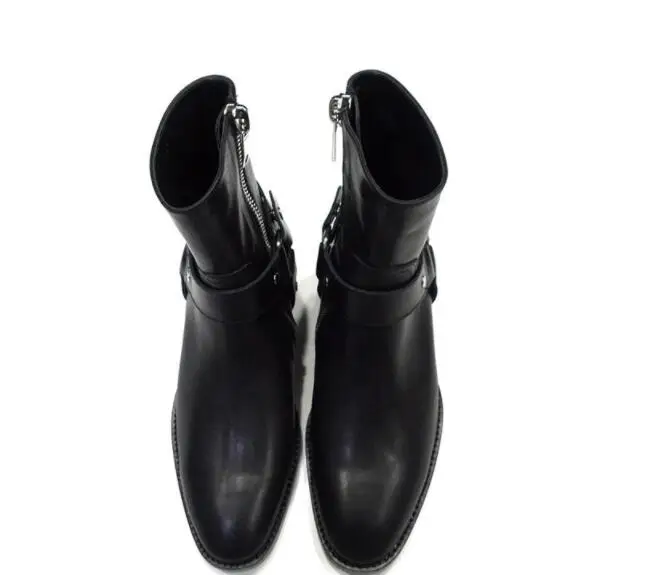 European Brand Design Spring/Autumn Suede/leather Men Mid-calf Boots Zipper Strap Chains Metal Decoration Round Toe Chelsea Boot
European Brand Design Spring/Autumn Suede/leather Men Mid-calf Boots Zipper Strap Chains Metal Decoration Round Toe Chelsea Boot