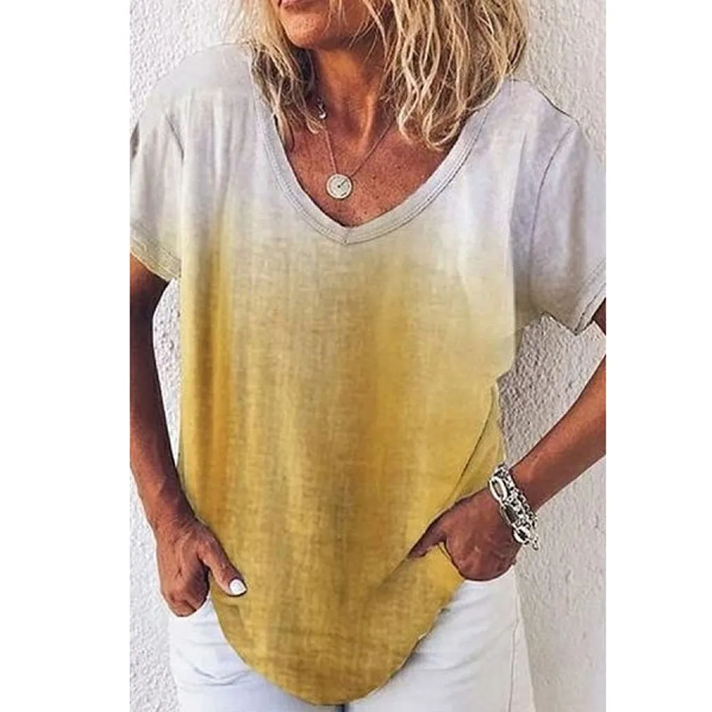 feitong Plus Size Blouses Women 2019 Fashion Cotton Linen Tie Dyed Casual Gradient V-Neck Gradient Blouse Shirt туника женская
feitong Plus Size Blouses Women 2019 Fashion Cotton Linen Tie Dyed Casual Gradient V-Neck Gradient Blouse Shirt туника женская