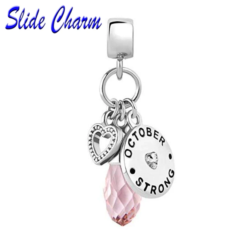 Heart Love Birthday Pink Birthstone Charm Beads fit Pandora silver charm bracelet female genuine DIY jewelry making
Heart Love Birthday Pink Birthstone Charm Beads fit Pandora silver charm bracelet female genuine DIY jewelry making